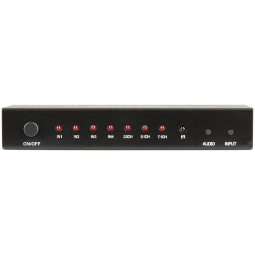 4 Input HDMI Switcher with Digital & Analogue Audio Splitter