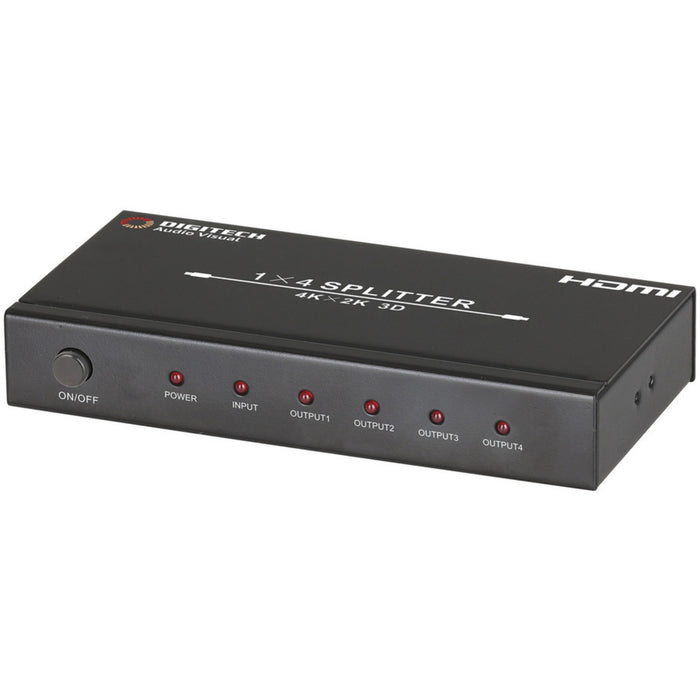 4 Port HDMI Splitter with UHD 4K  Support