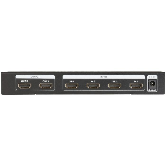 HDMI 4 X 2 Matrix Switcher Splitter with UHD 4K Support