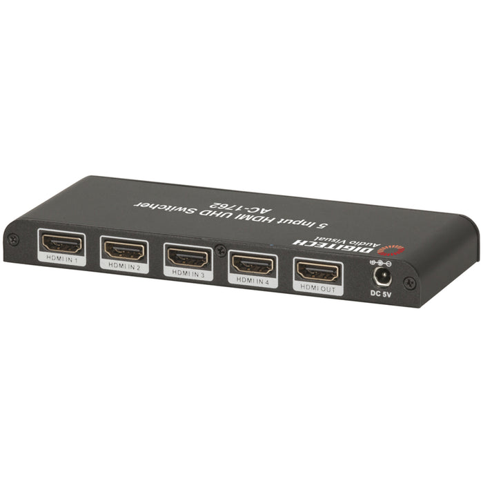 5 Way HDMI 2.0 Switcher with Remote