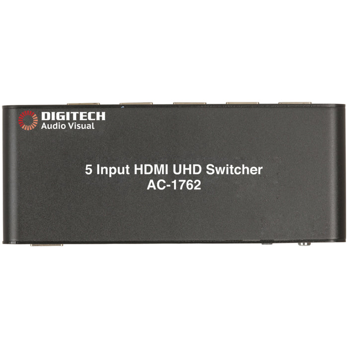 5 Way HDMI 2.0 Switcher with Remote