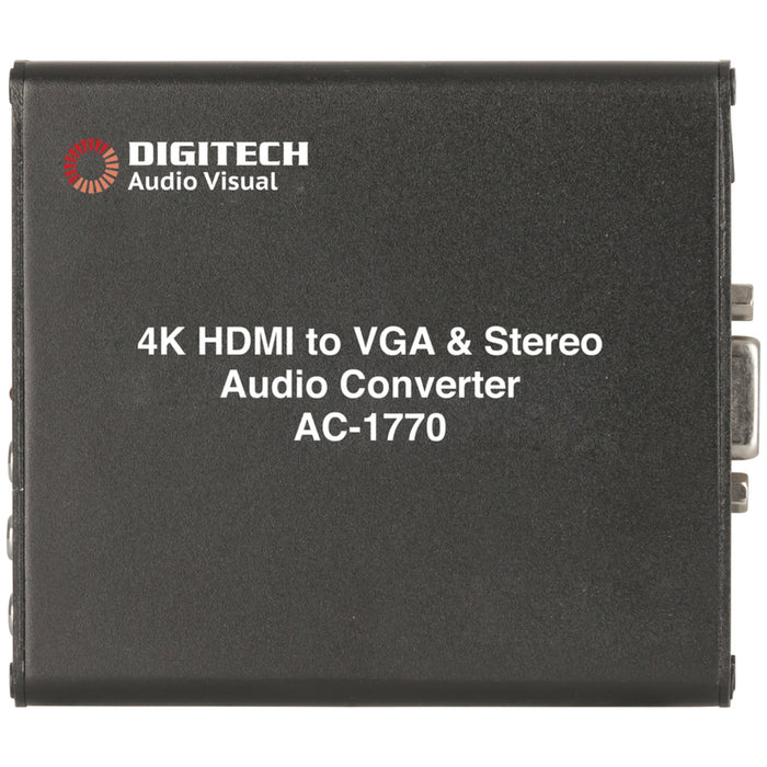 4K HDMI to VGA and Stereo Audio Converter