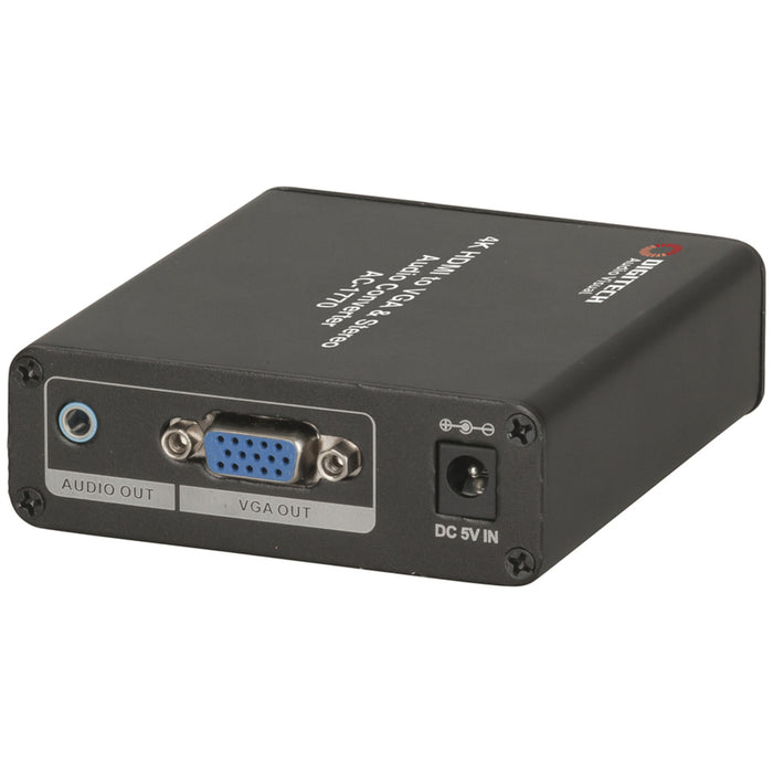 4K HDMI to VGA and Stereo Audio Converter