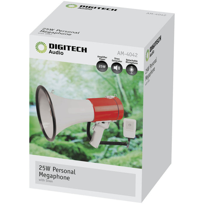 25 Watt Megaphone with Siren