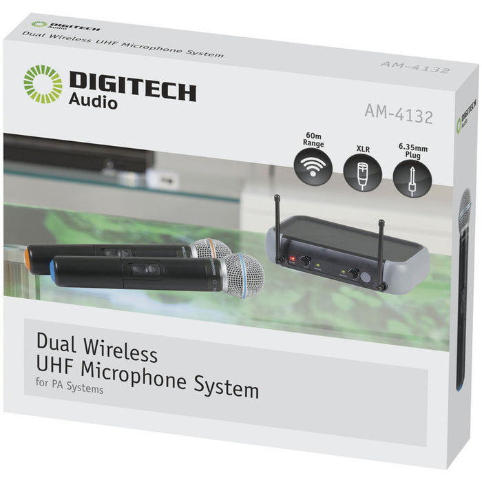 Dual Channel Wireless UHF Microphone