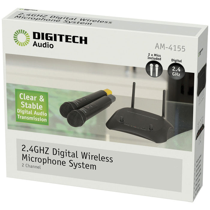 2 Channel 2.4GHz Digital Wireless Microphone