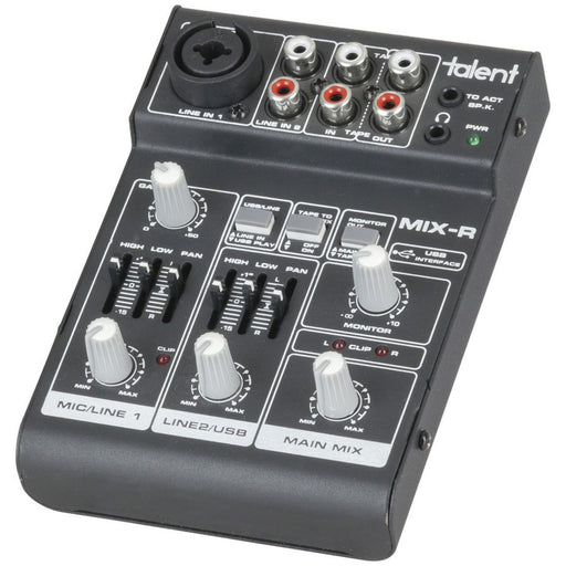 Mini 3 Channel Mixer with USB Interface