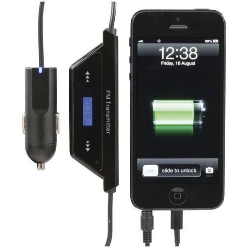 In-Car FM Transmitter and Charger to suit iPhone 5®