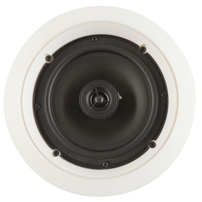 In-Ceiling 2 Way 6.5" Speaker with Swivel Tweeter