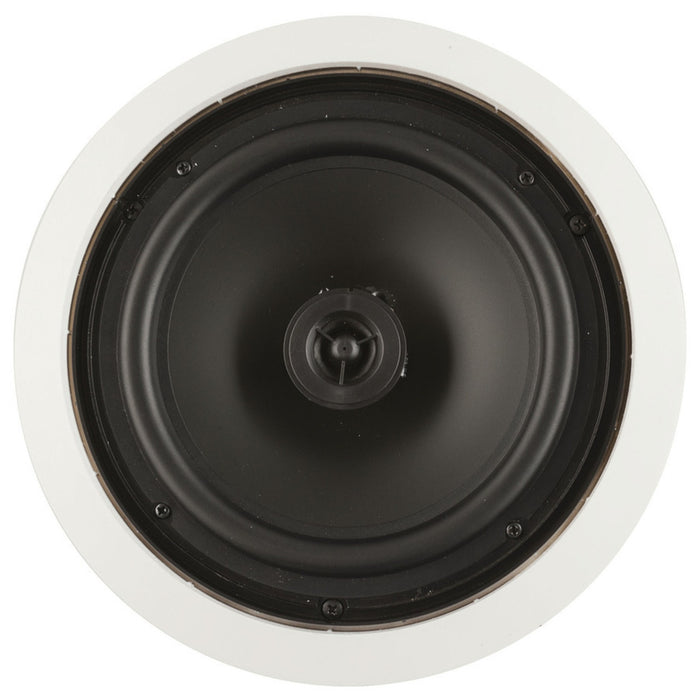 In-Ceiling 2 Way 8" Speaker with Swivel Tweeter