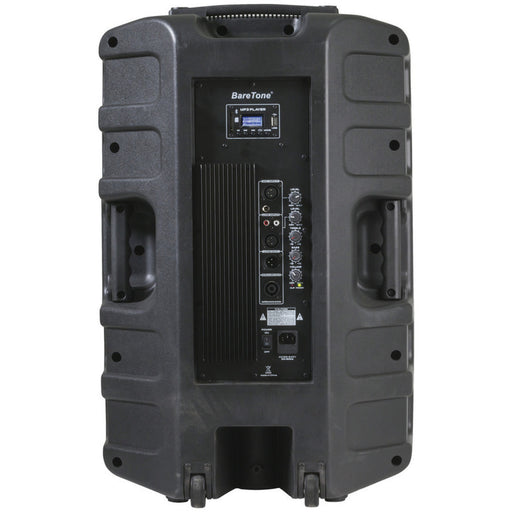 Portable Active 15" PA Speaker with Two Channel UHF Mics