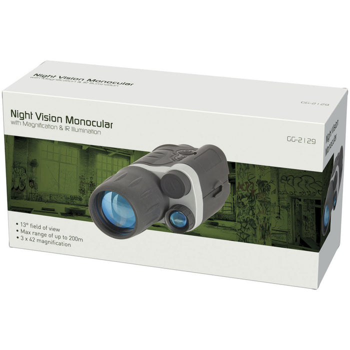 Night Vision Monocular with 3 x Magnification & IR Illumination