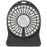 Mini USB Rechargeable Fan with LED Light - Black