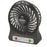 Mini USB Rechargeable Fan with LED Light - Black