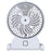 White Rechargeable Misting Fan