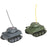 Mini Remote Control Battle Tanks 2pack