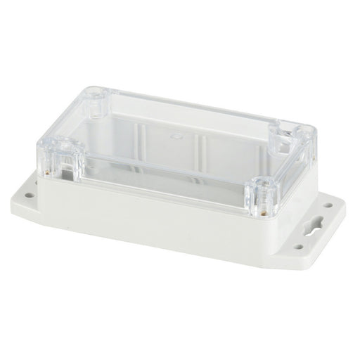 IP65 Sealed Polycarbonate Enclosure with Mounting Flange - 115(W) x 65(D) x 40(H)mm