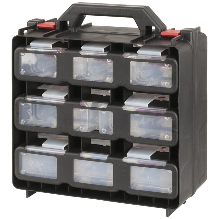 Portable 12 Compartment Storage Cabinet