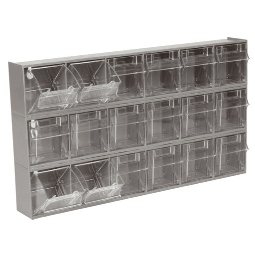 Large 6 Bin Parts Rack Cabinet