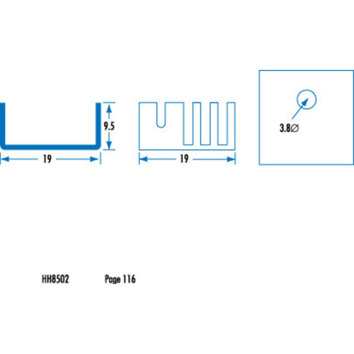 TO-220 Mini (6073B Type) Heatsink