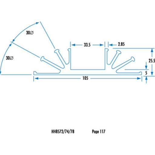 High Efficiency Fan Type Heatsink - 75mm Long