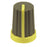 Knob Plastic Push On 18T Spline Gry/Yel