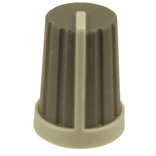 Knob Plas Push On 18T Spline Gry/Wh