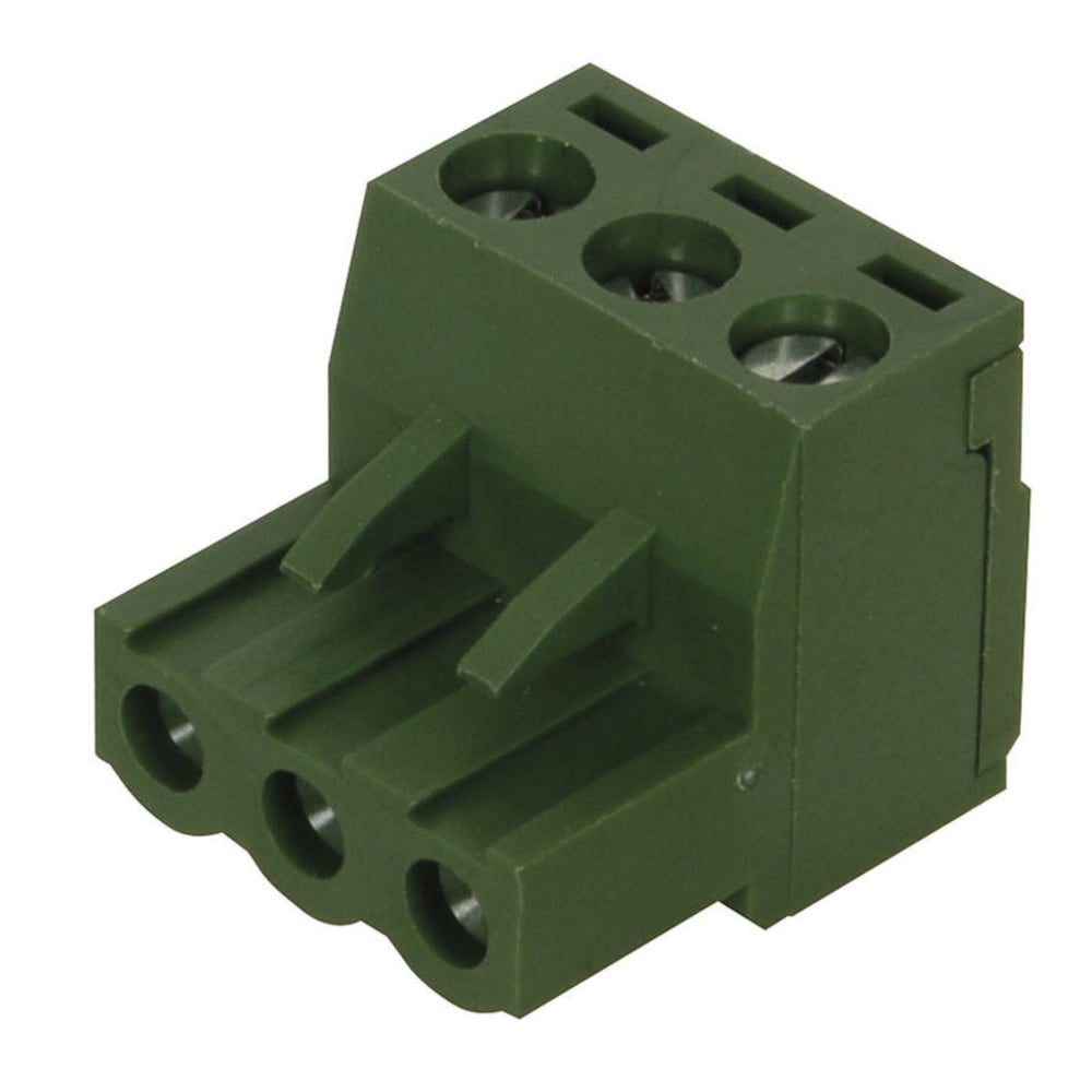 3 Pole PC Mount Pluggable Terminal Block Socket - 5.08mm