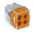 4 Way Orange WAGO PUSH WIRE Connector