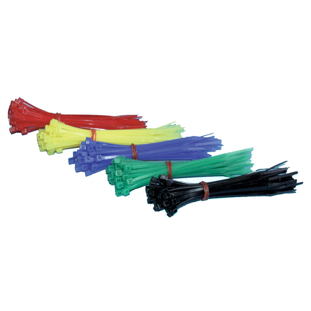 100mm Coloured Cable Ties - Pk.125