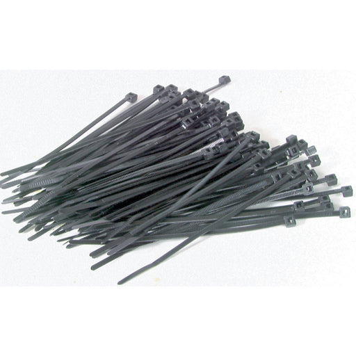 100mm Black Cable Ties - Pk.20