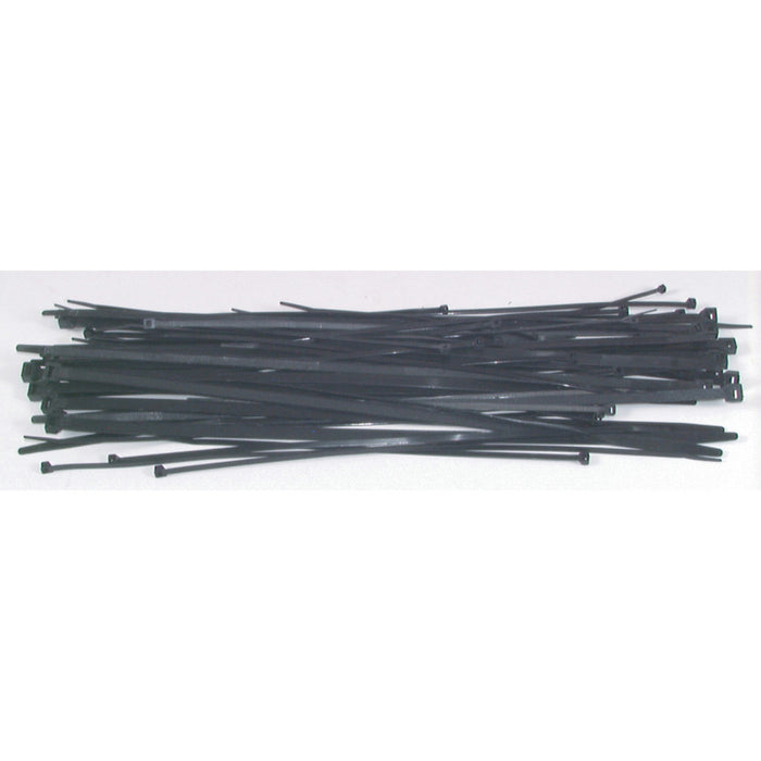 Large Size Mixed Black Cable Tie Set - 70-pieces