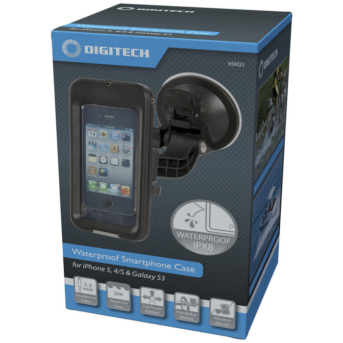 Smartphone Waterproof Case with Windscreen and Bike Mount