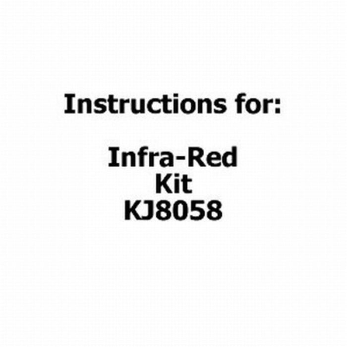 Instructions for INFRARED Kit KJ8058