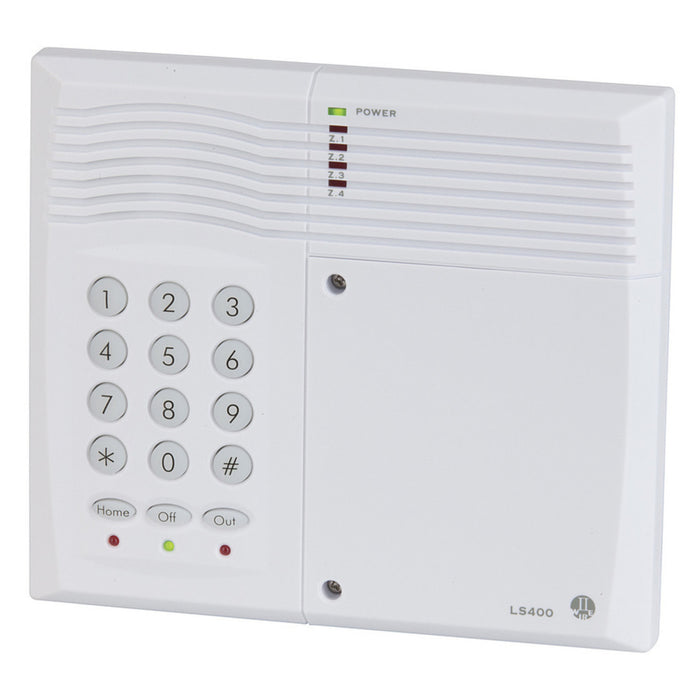 Four Zone Security Alarm System with 2 Wire Technology