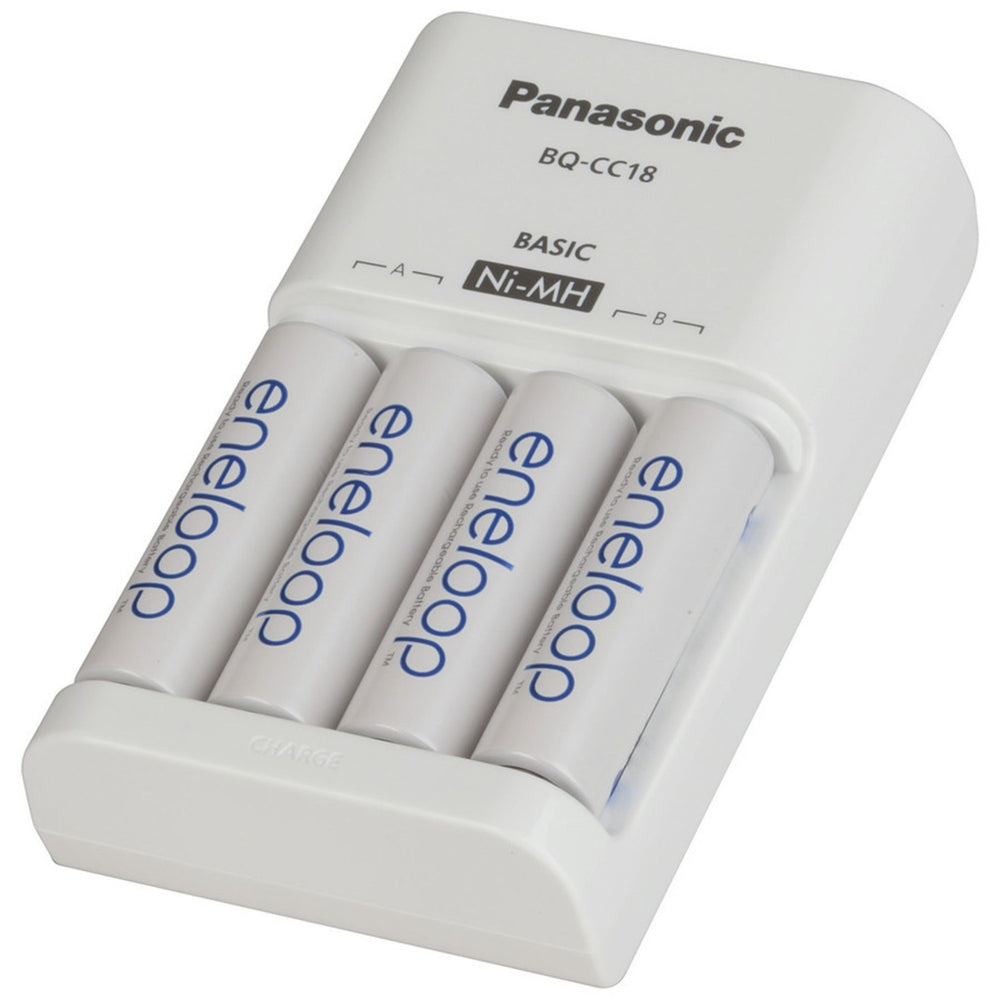 Panasonic Ni-MH Battery Charger with 4 Eneloop Batteries