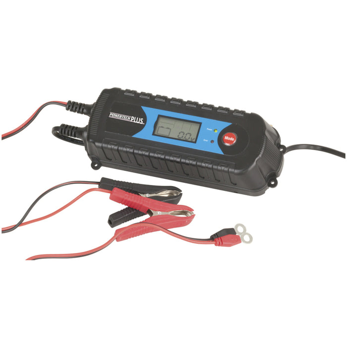 4 Stage 6/12V 4A Battery Charger with LCD Display