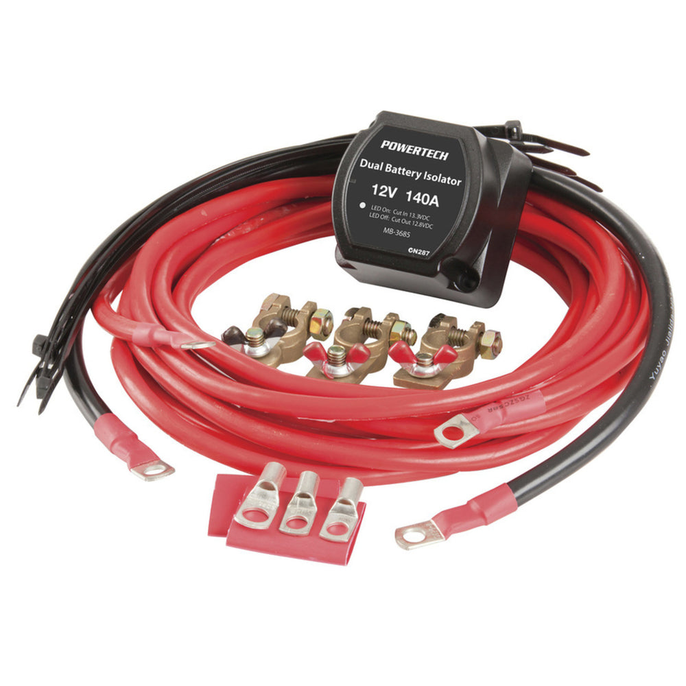 140A Dual Battery Isolator Kit with Wiring