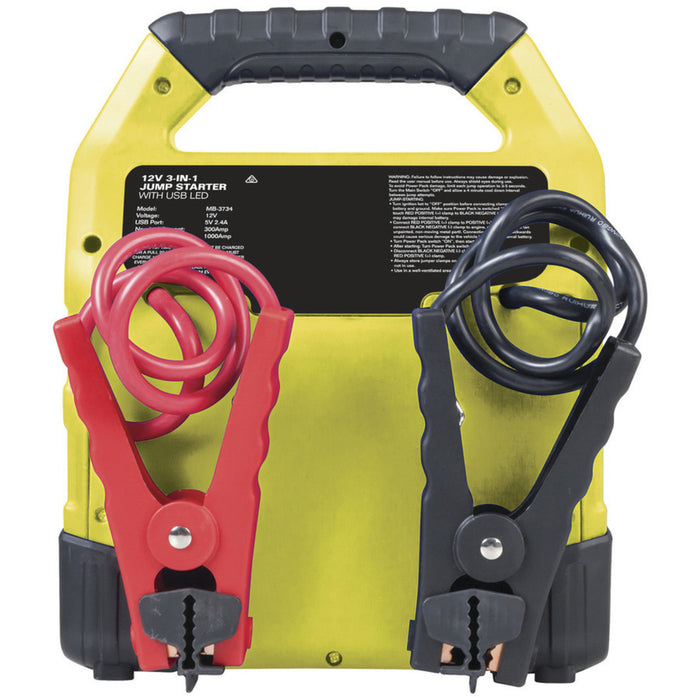 12V 12Ah Jump Starter with 2.4A USB and LED light