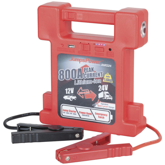 12/24V 800A Jump Starter/Power Bank (Li-ion)