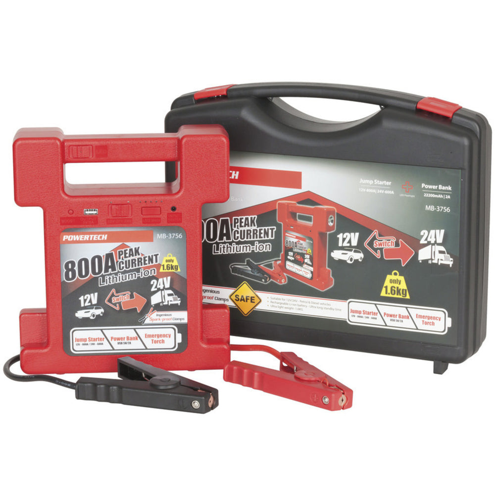 12/24V 800A Jump Starter/Power Bank (Li-ion)