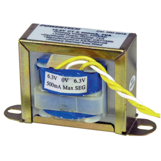 12.6V CT, 7VA 500mA Centre Tapped - Type 2853 Transformer