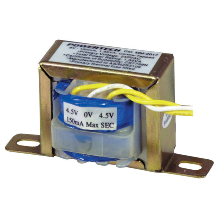 9V 1.35VA 150mA Centre Tap - Type 2840 Transformer