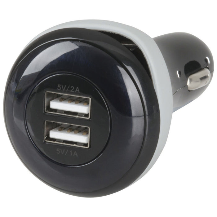 4.2A USB Car Charger with Micro USB Lead and 2 x USB Sockets