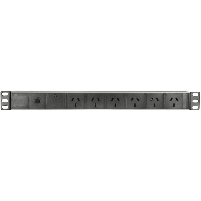 6-Way PDU with Surge & Overload Protection