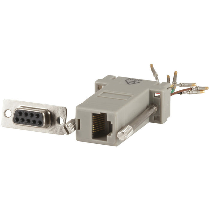 D9 Female to RJ45 Computer Adaptor