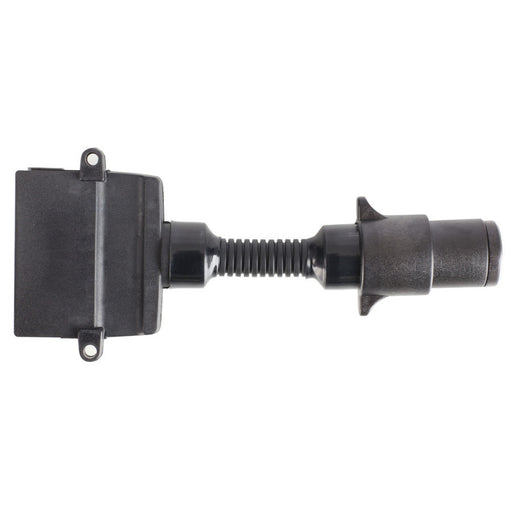 Trailer Adaptor - 7 Pin Small Round Plug to 7 Pin Flat Socket