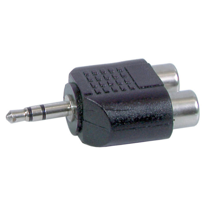 3.5mm Stereo Plug to 2 X RCA Sockets Adaptor