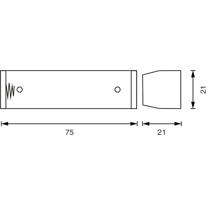 1 X 18650 Battery Holder with 150mm lead