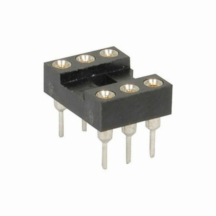 16 Pin Gold Insert Machined Pin IC Socket